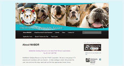 Desktop Screenshot of midatlanticbulldogrescue.com